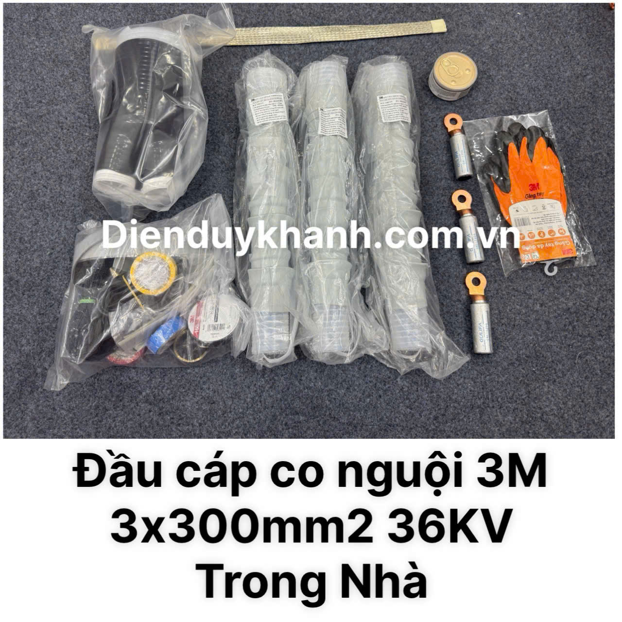 Đầu Cáp Co Nguội Trung Thế Trong Nhà 36KV OD 3C QTII(M)6S-33-300 (3x300mm2)